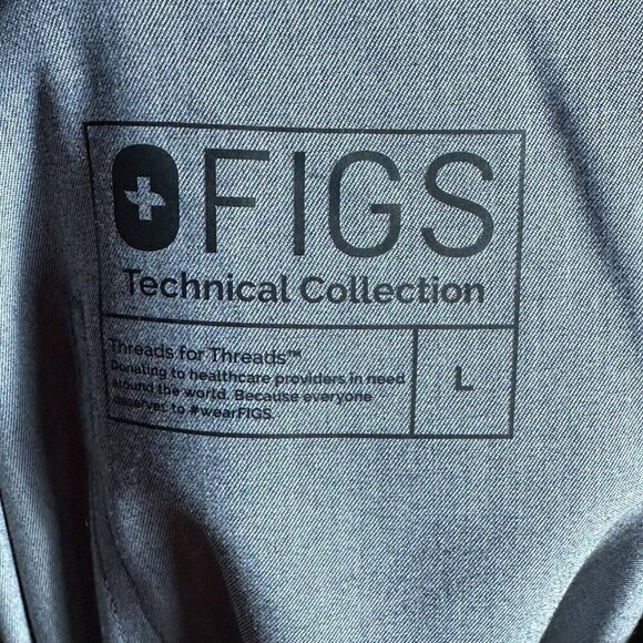 FIGS Technical Pisco Basic Scrub Pants Sz L Graphite Healthcare Medical Nurse - Picture 11 of 11